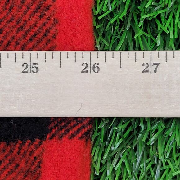 Vintage 80s Buffalo Plaid Button Shirt Large 26x29 Shadow Baggy - Picture 5 of 9